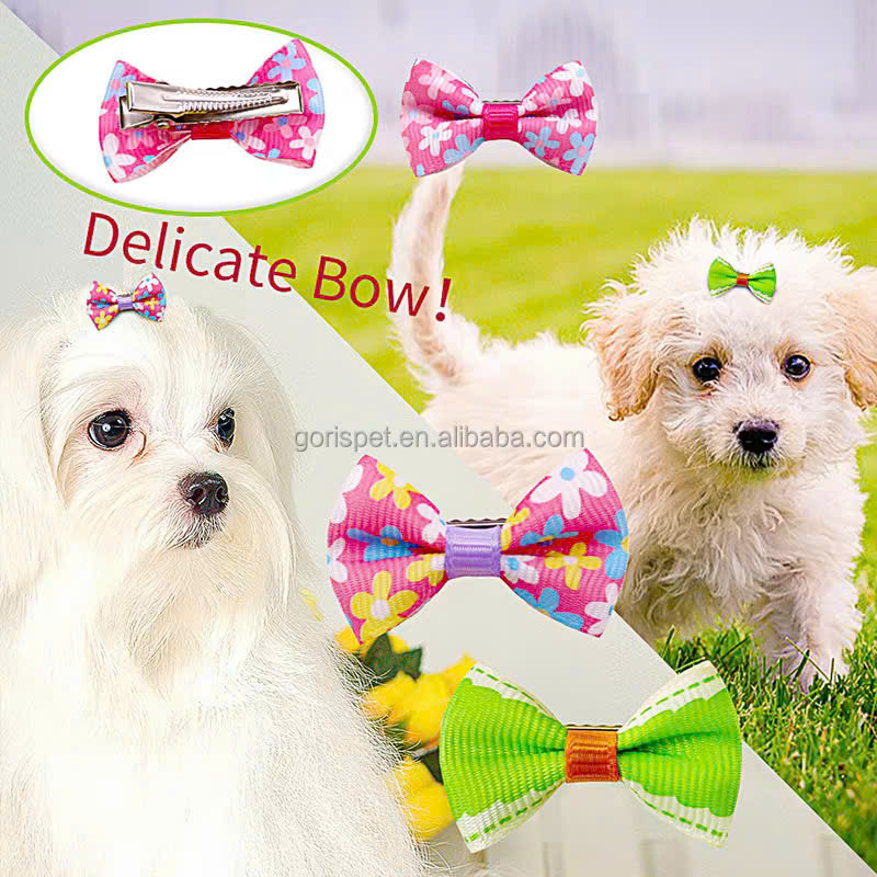 NƠ KẸP TÓC CÀI TÓC THỜI TRANG DỄ THƯƠNG CHO THÚ CƯNG CHÓ MÈO