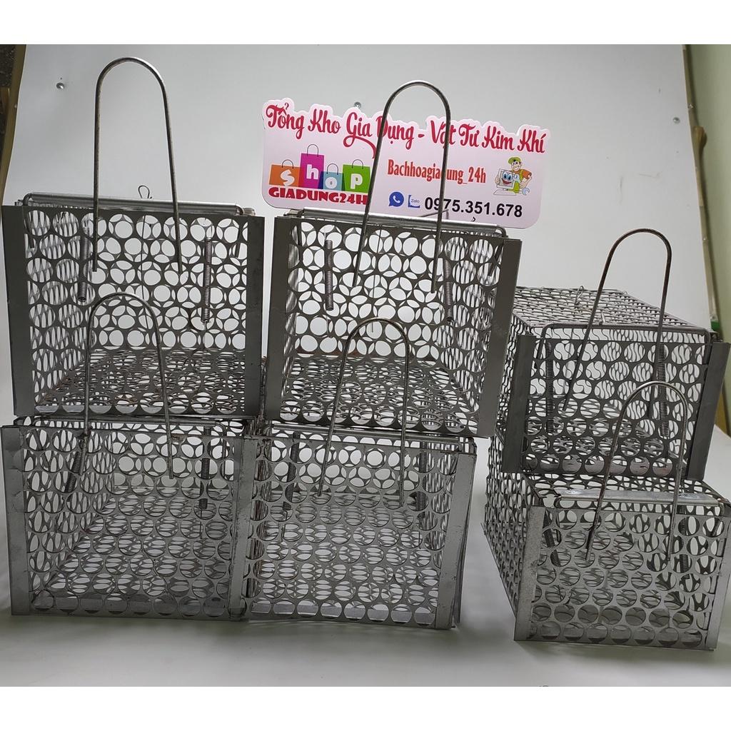 Bẫy chuột lồng sắt cỡ nhỡ 28 x15x15cm -hàng sắt Nam Đinh Có thể tái sử dụng-Giadung24h