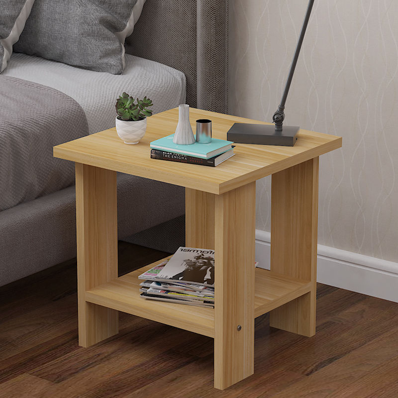 Kệ Bàn Trà Nhỏ 2 Tầng Bằng Gỗ MDF Để Đầu Giường Tiện Lợi, Kệ Để Đầu Giường Đa Năng 2 Tầng Decor Phòng Khách