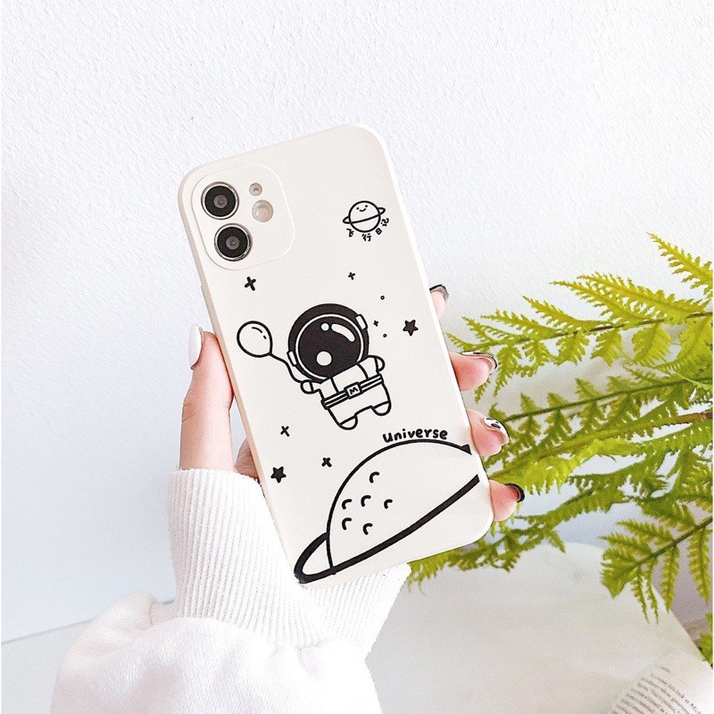 Ốp Lưng Cạnh Vuông Bóng Bay Hành Tinh Cho iPhone 6 / 6 Plus / 7 / 7 Plus / 8 / 8 Plus / X / Xs / Xs Max / 11 / 11 Pro / 11 Pro Max / 12 / 12 Pro / 12 Pro Max