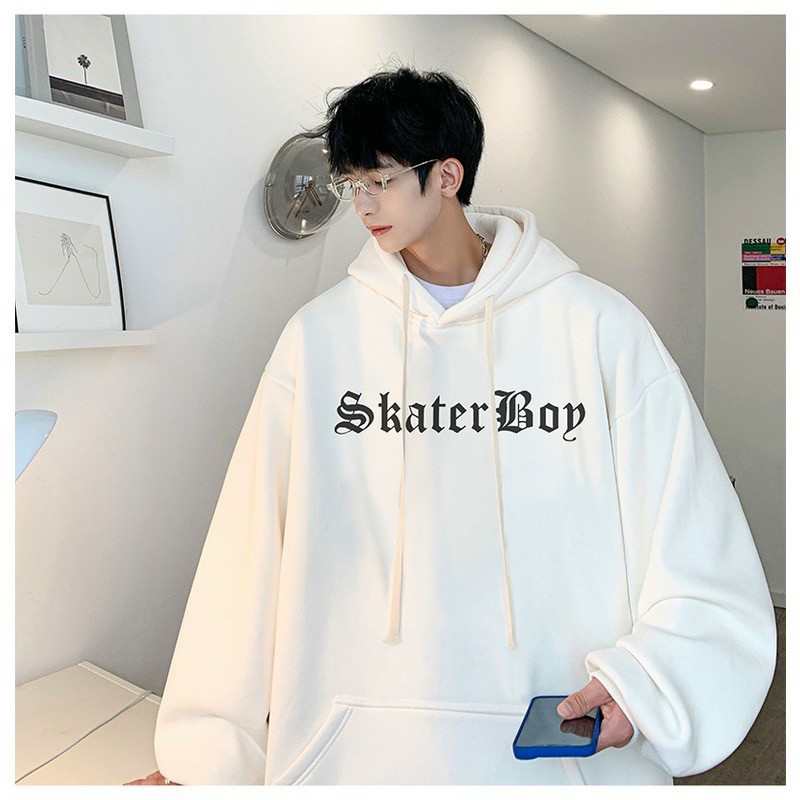 Áo Hoodie SKATER BOY Phối Túi Nam NỮ Cặp Đôi - Khoác Nỉ Có Nón Mũ Form Rộng Unisex Hàn Quốc