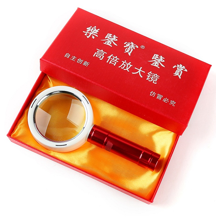 Kính lúp cầm tay 10X tích hợp 10 đèn led trợ sáng chất lượng cao