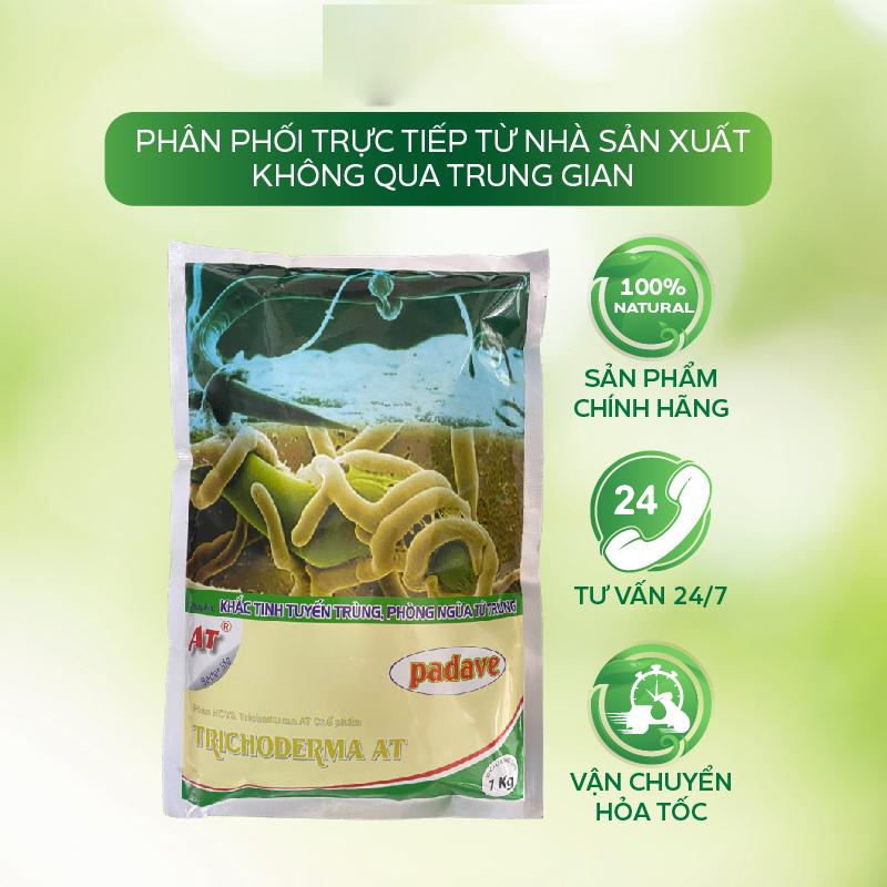 Chế Phẩm Đặc Trị Tuyến Trùng Hại Rễ Trong Đất, Cải Tạo Đất Tơi Xốp Kích Rễ Cực Mạnh - AT Padave Đậm Đặc 1kg