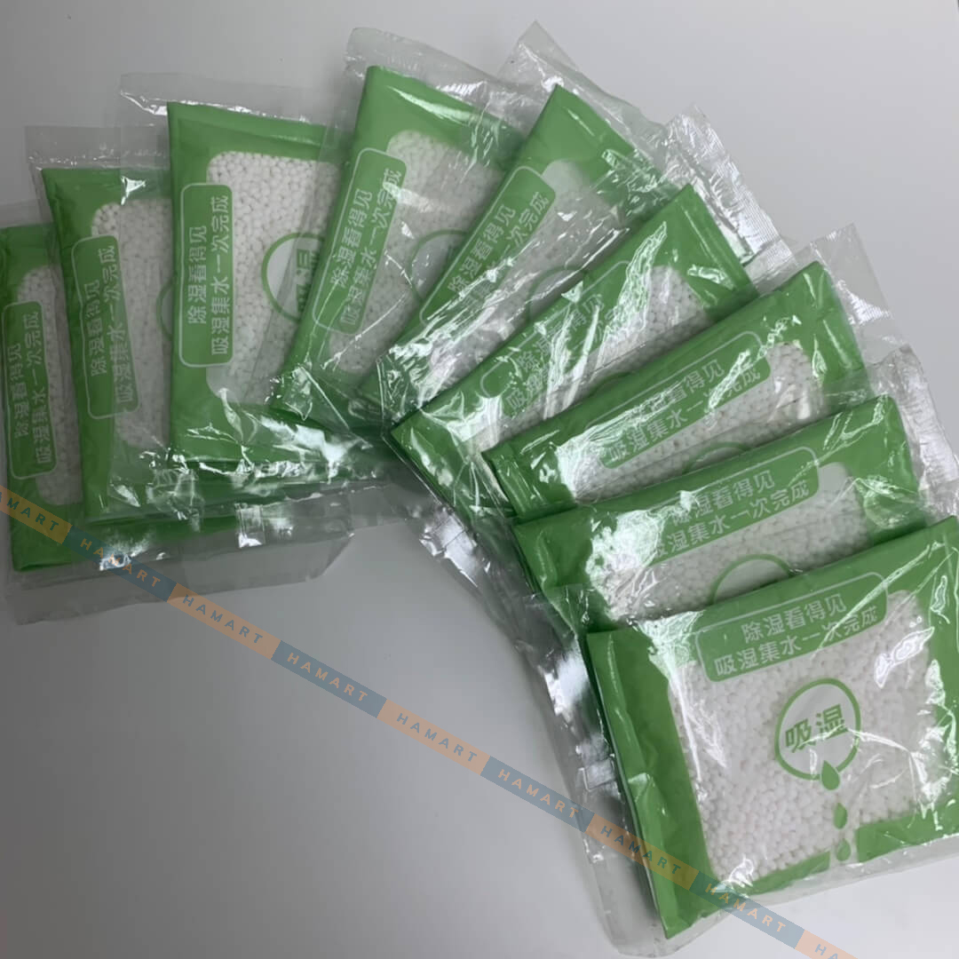 Túi Hút Ẩm Lớn Có Móc Treo Tủ Quần Áo 120g 2 Ngăn Chống Ẩm Mốc Hiệu Quả Tiện Lợi