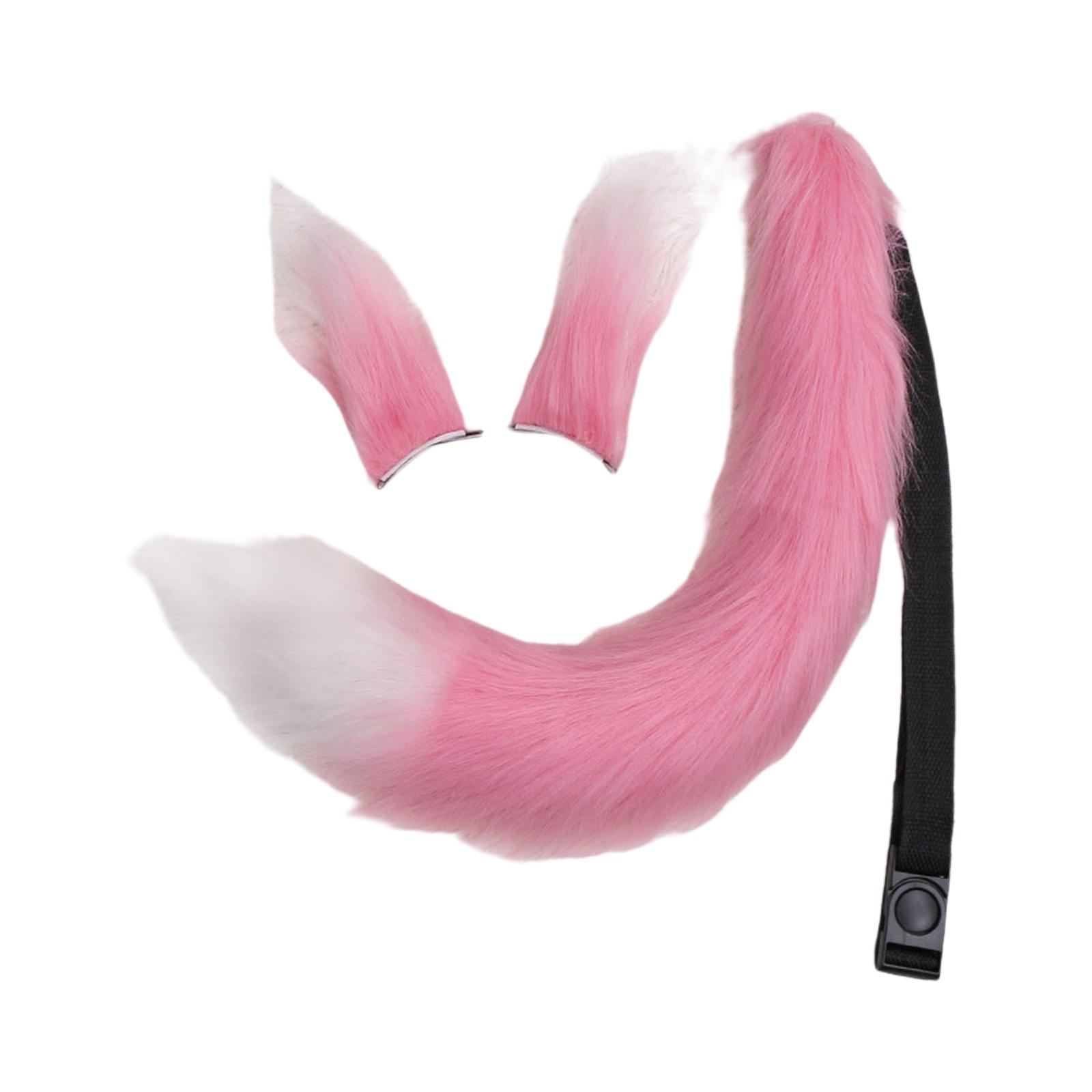 Ears and Tail Set Fancy Dress Costume Cosplay for Masquerade Kids Adult