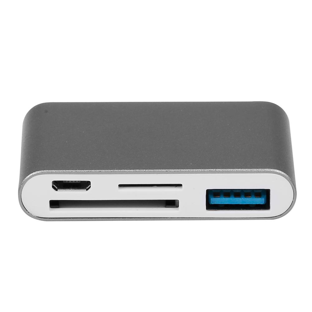 Bộ chuyển đổi 5 IN 1 HUB Type-C đa chức năng, Plug & Play cho điện thoại di động, Đĩa OTG USB 3.0 U có đầu đọc thẻ TF, SD
