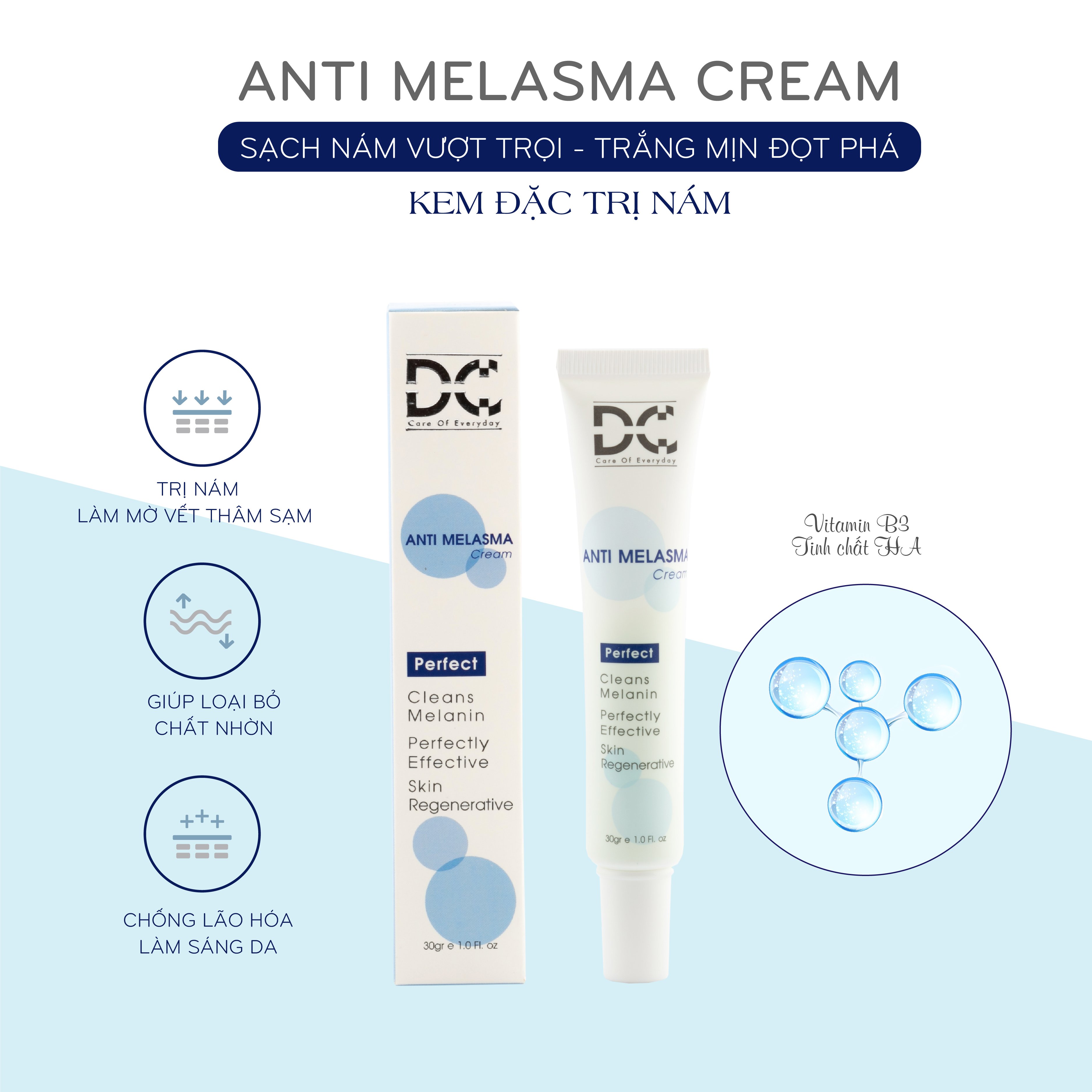 Anti Melasma Cream DC - Kem Ngừa  Nám 30gr