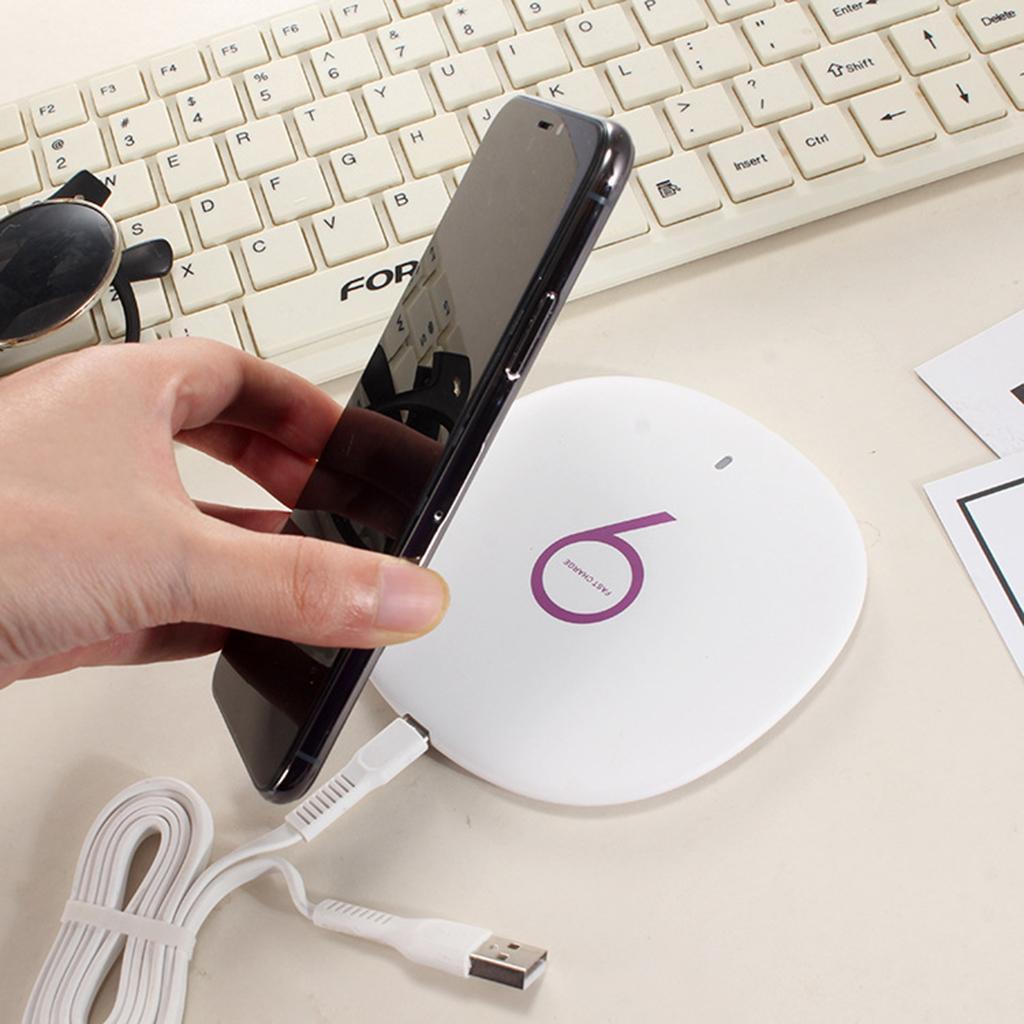 Fast  Wireless Charger Charging Pad For  S8 S7  6 7 8 X Red