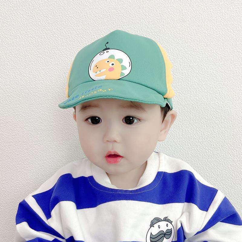 Mũ lưỡi trai hình chú khủng long  cute little cho bé thật ngộ nghĩnh màu xanh lá đậm