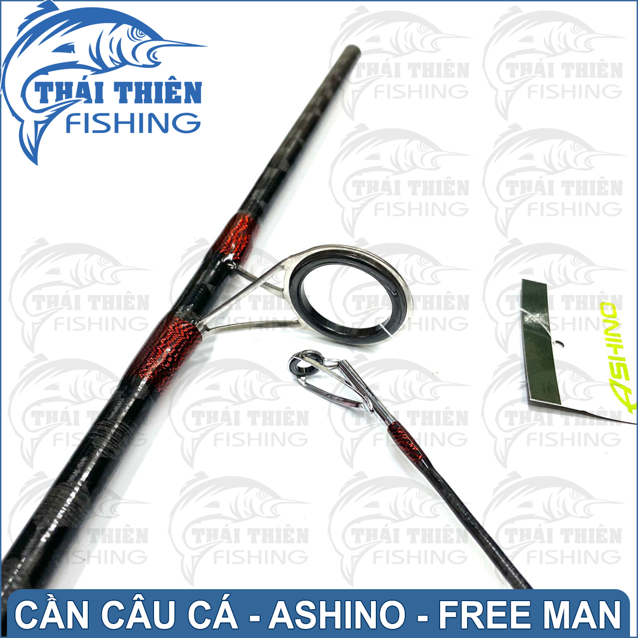 Cần Câu Cá Ashino Free Man Cần 2 Khúc Máy Đứng Phôi Carbon Xoắn Thân Rỗng Cán Gỗ Dòng Mới 2m1, 2m4, 2m7, 3m0
