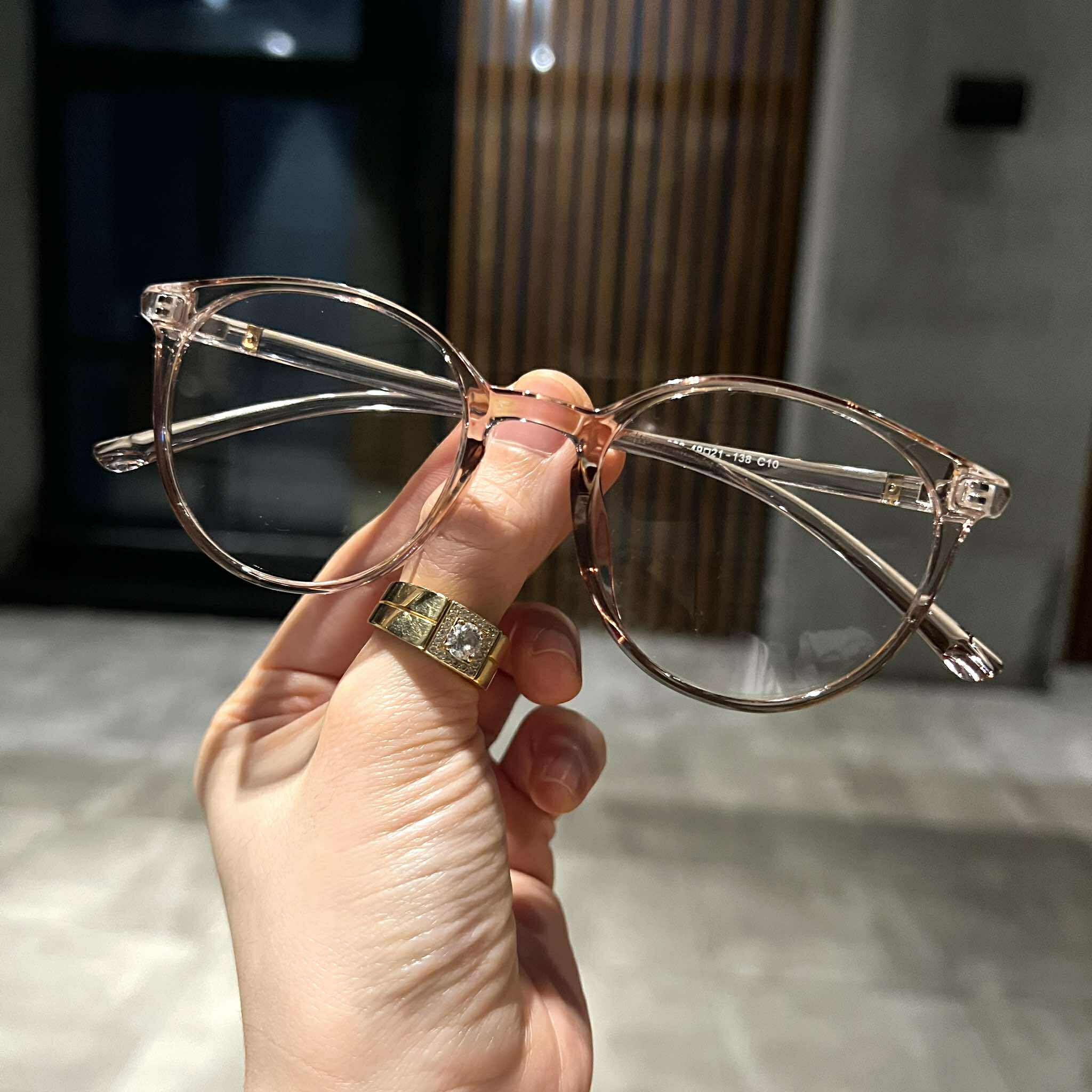 Kính Mắt tròn form nhỏ gọng nhựa dẻo cao cấp siêu bền, siêu nhẹ