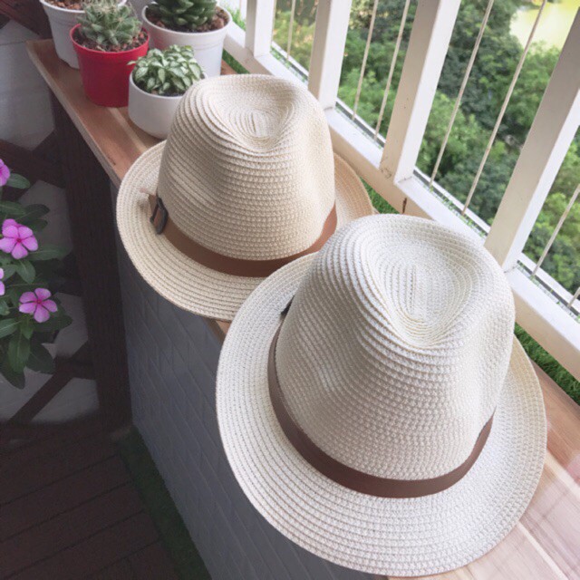 Mũ cói Panama vành nhỏ cho cả nam và nữ