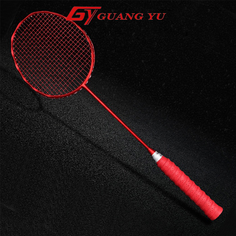 Vợt cầu lông Guangyu 5U khung xoắn carbon lưới đan sẵn ( vợt đơn ) - V06