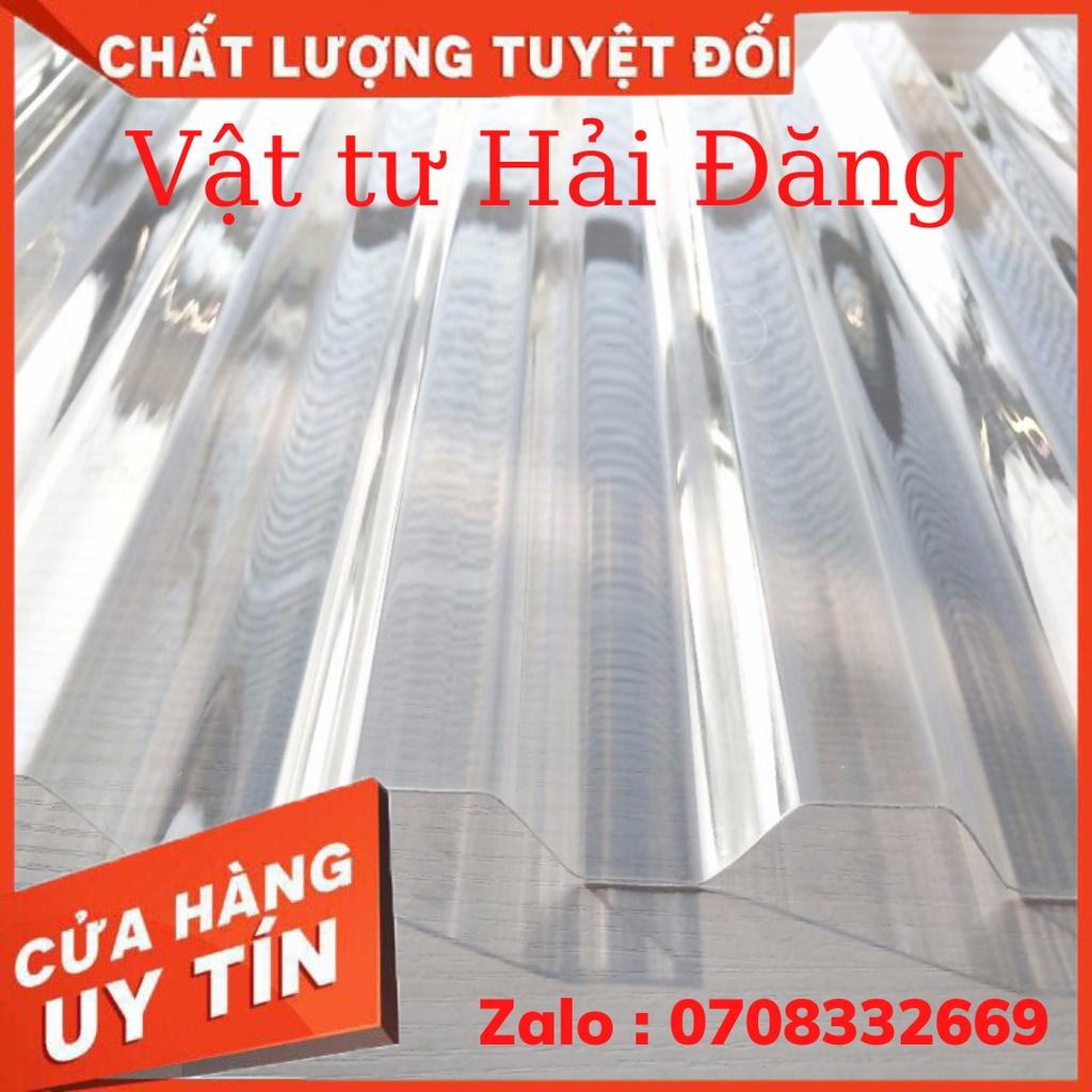 Tôn nhựa lấy sáng poly màu TRẮNG TRONG SUỐT ( khổ rộng 1,05mx dài 1m x dày 6zem) loại bền đẹp