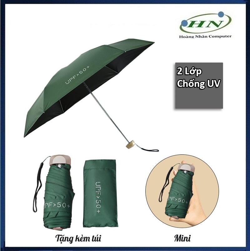Ô Dù Gấp Gọn Mini UPF 50+ Chống UV - GIAO MÀU NGẪU NHIÊN - HN