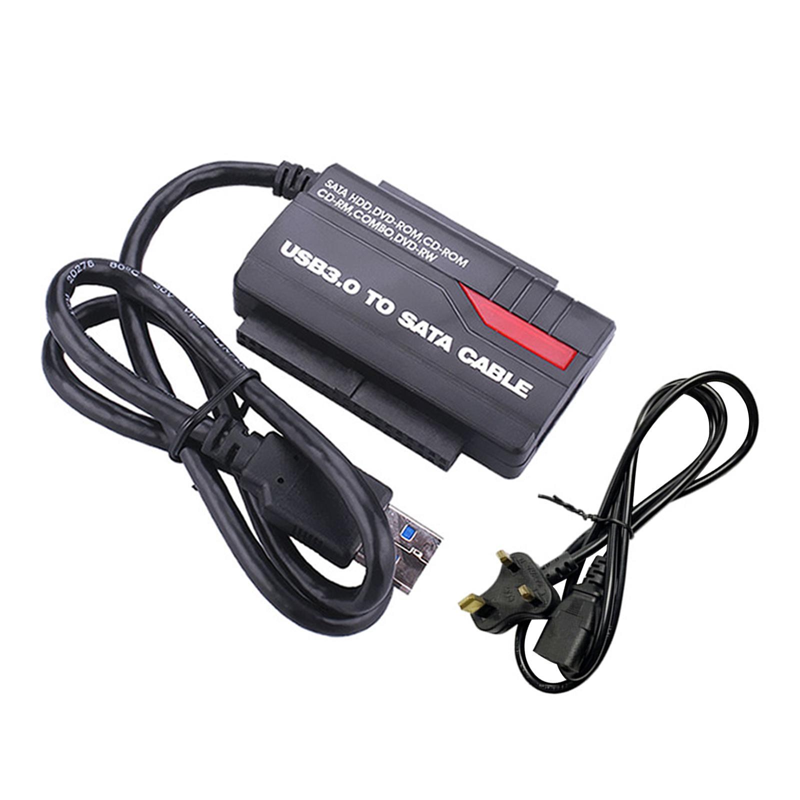 USB 3.0 to IDE SATA Converter Adapter Cable for 2.5/3.5 inch Plug Type UK