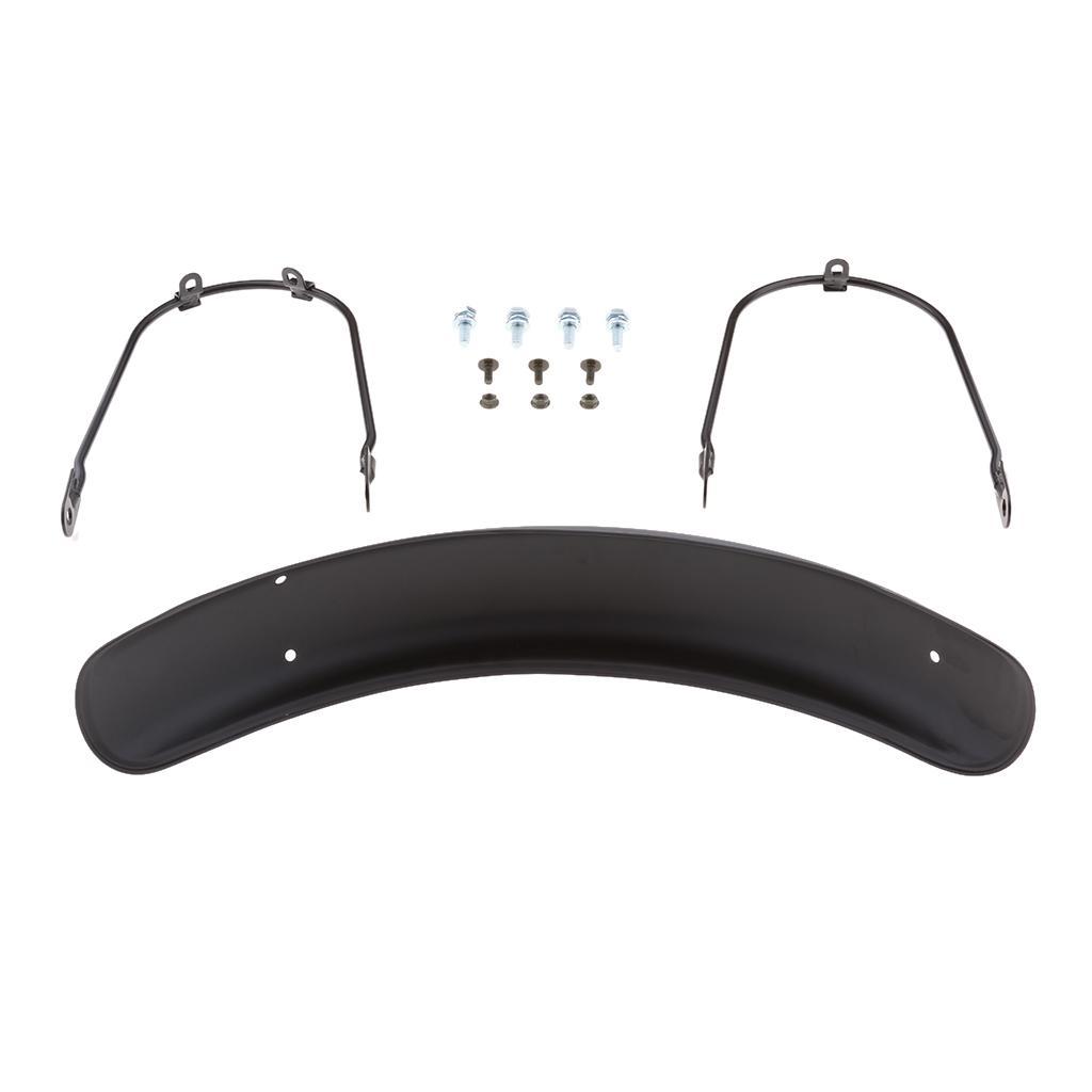 Front Mudguard Direct Replacement Metal Steel for Motorcycle Black
