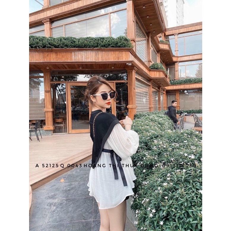 Áo bầu thu đông công sở thời trang