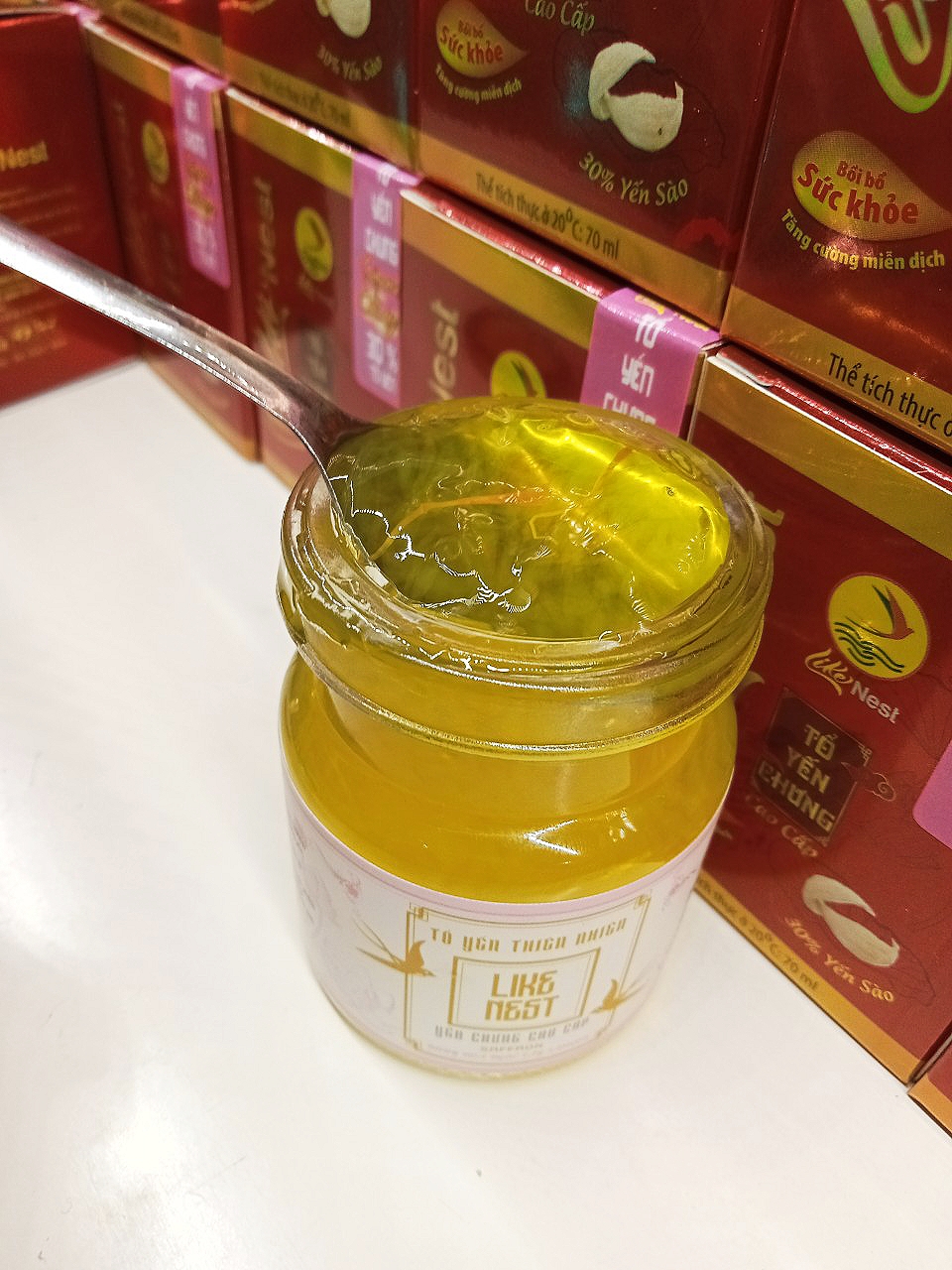 Yến Chưng Cao Cấp Mix Collagen Saffron Like Nest 30% Yến Nguyên Chất