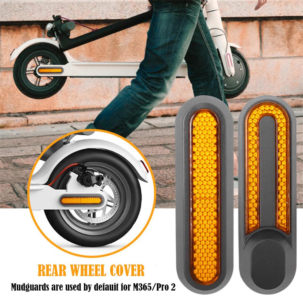Bọc Bánh Xe Phản Quang Bảo Vệ Vỏ Phía Trước Phía Sau Trung Tâm Nắp An Toàn Ban Đêm Phản Quang Cho Xiaomi M365 Pro 2 1S Xe Điện Color: Yellow-4pcs