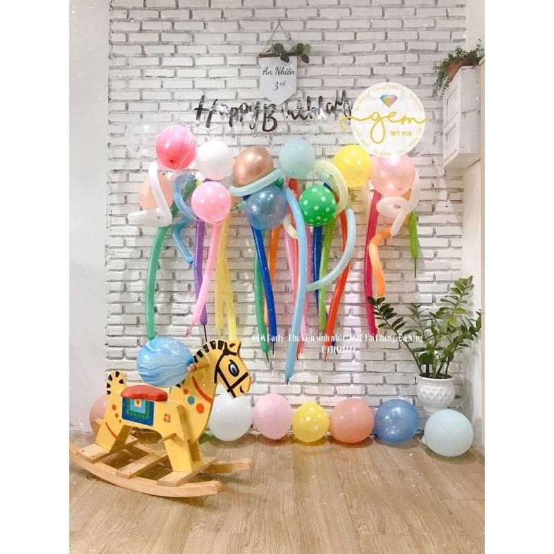 Set bóng xoắn trang trí siêu cưng. Hình thật khách hàng feedback