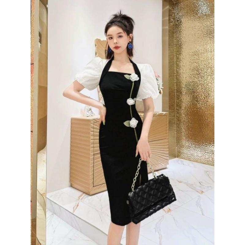 ĐẦM BODY ĐUÔI CÁ CAO CẤP THÊU HOA