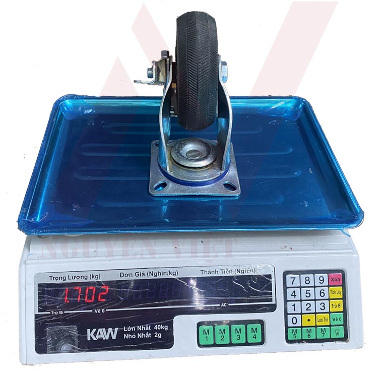 BÁNH XE ĐẨY HÀNG BẰNG CAO SU ĐẶC 100X38