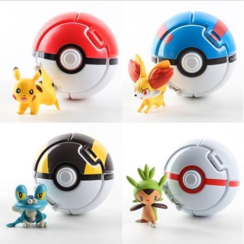 Set 4 quả bóng Pokemon đồ chơi cho bé