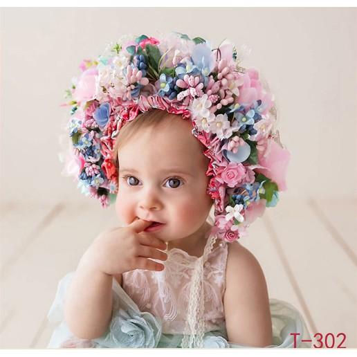 Mũ hoa chụp ảnh nghệ thuật cho bé, hàng HOT ở Châu Âu và Mỹ