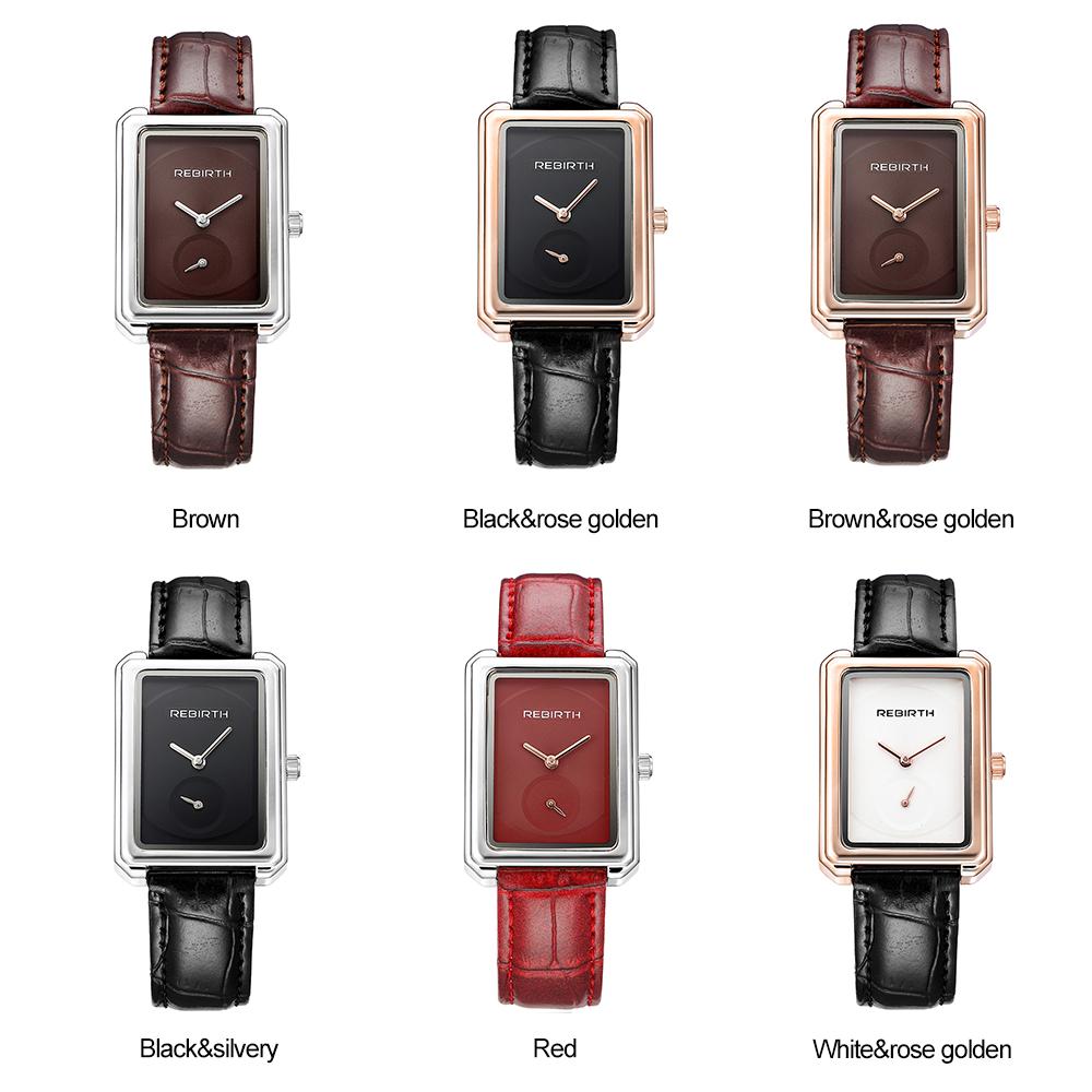 Đồng hồ da thời trang Vòng tay vuông REBIRTH Nữ hàng hiệu