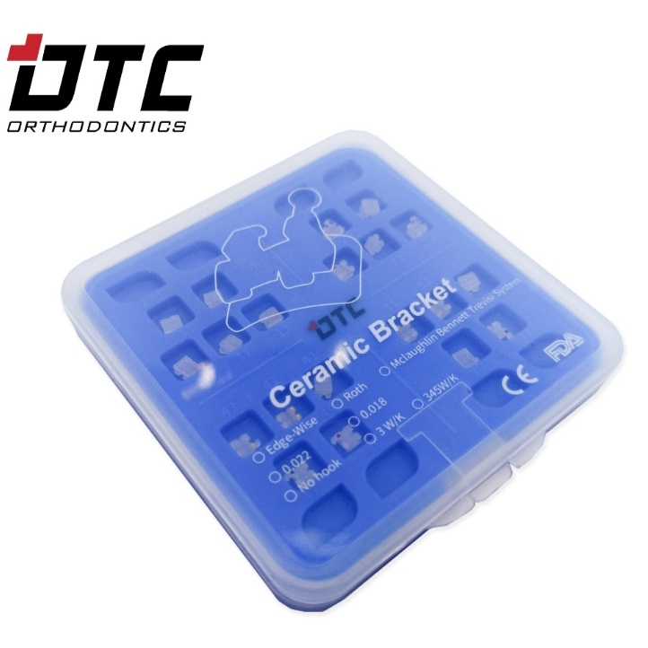 Mắc cài sứ thường_DTC _Chỉnh nha_ Niềng răng_Mắc cài_Dùng trong nha khoa