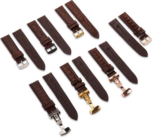 Dây đồng hồ SAM Leather SAM003ASN - Dây da đồng hồ Apple Watch 38/40 – 42/44, dây đồng hồ da cá sấu Size 20mm/22mm, Dây đeo đồng hồ phù hợp các loại