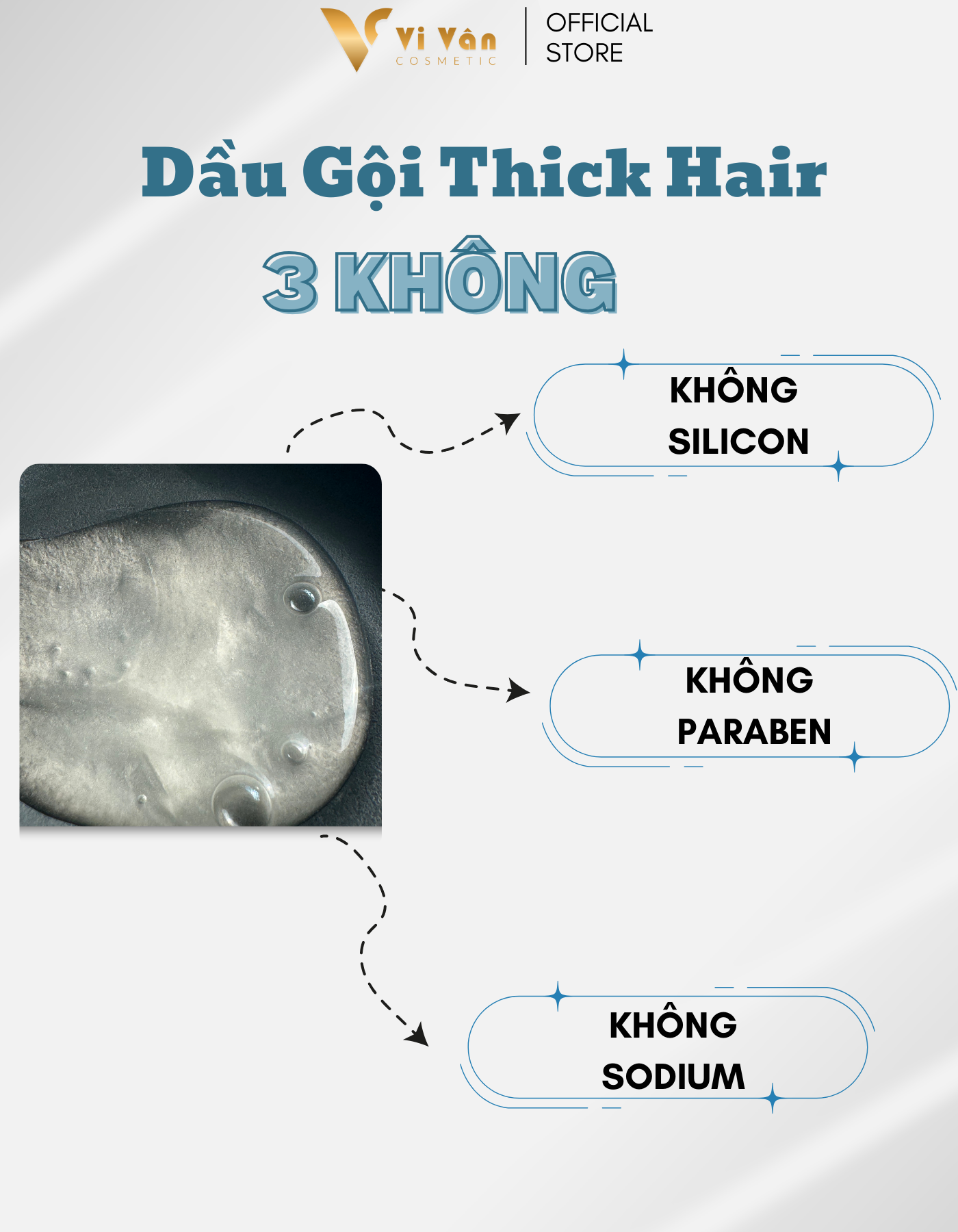 Dầu Gội Đầu Hỗ Trợ Ngăn Ngừa Rụng Tóc, Kích Mọc Tóc THICK HAIR 300ML I Shampoo Dưỡng tóc , Kèm Xả - ( Vi Vân _ Cosmetic )