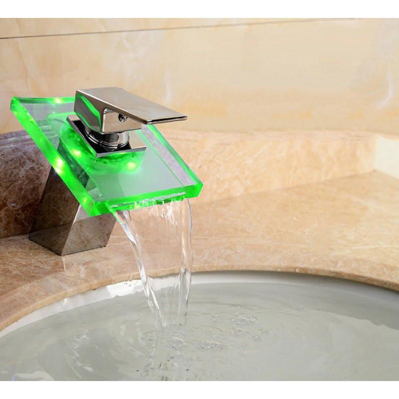 Vòi lavabo Led đổi màu theo nhiệt độ hàng inox cao cấp Home and Garden
