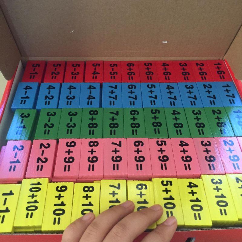 Domino 110 quân giúp bé học toán