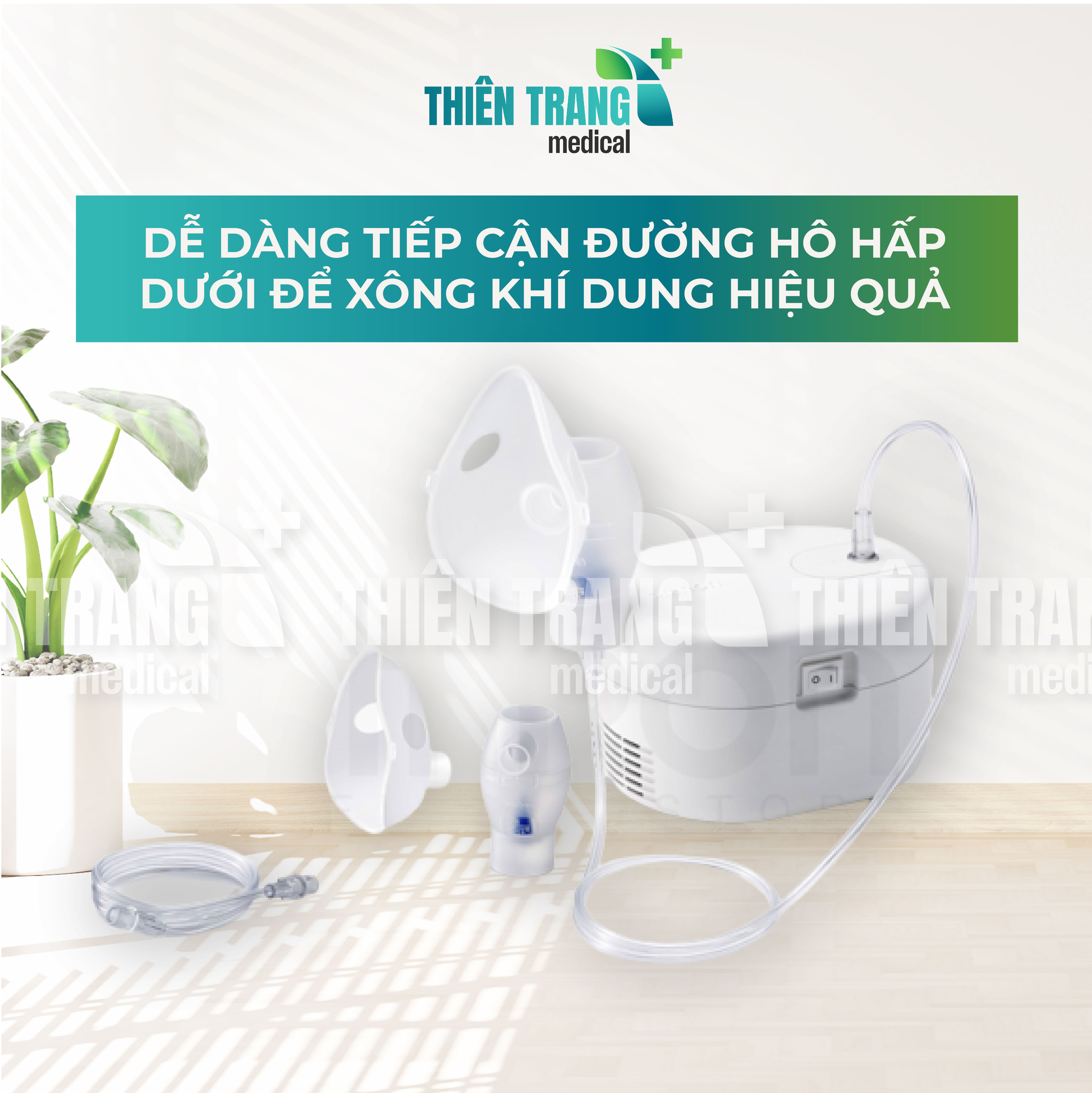 MÁY XÔNG KHÍ DUNG, MŨI HỌNG OMRON NE-C106 Thiên Trang Medical