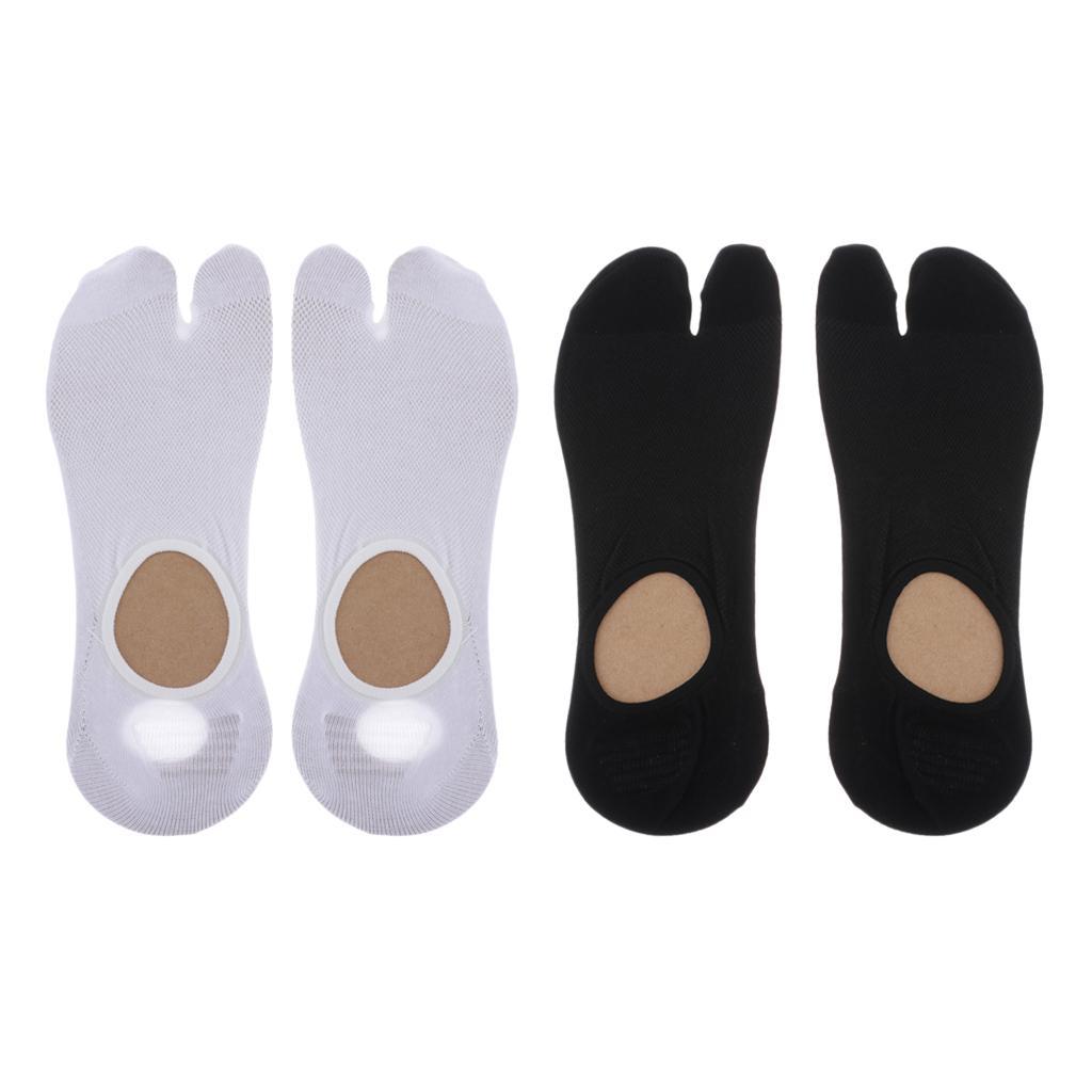 2 Pairs Male Split 2 Toe Flop Socks Tabi Socks Sports Anklets