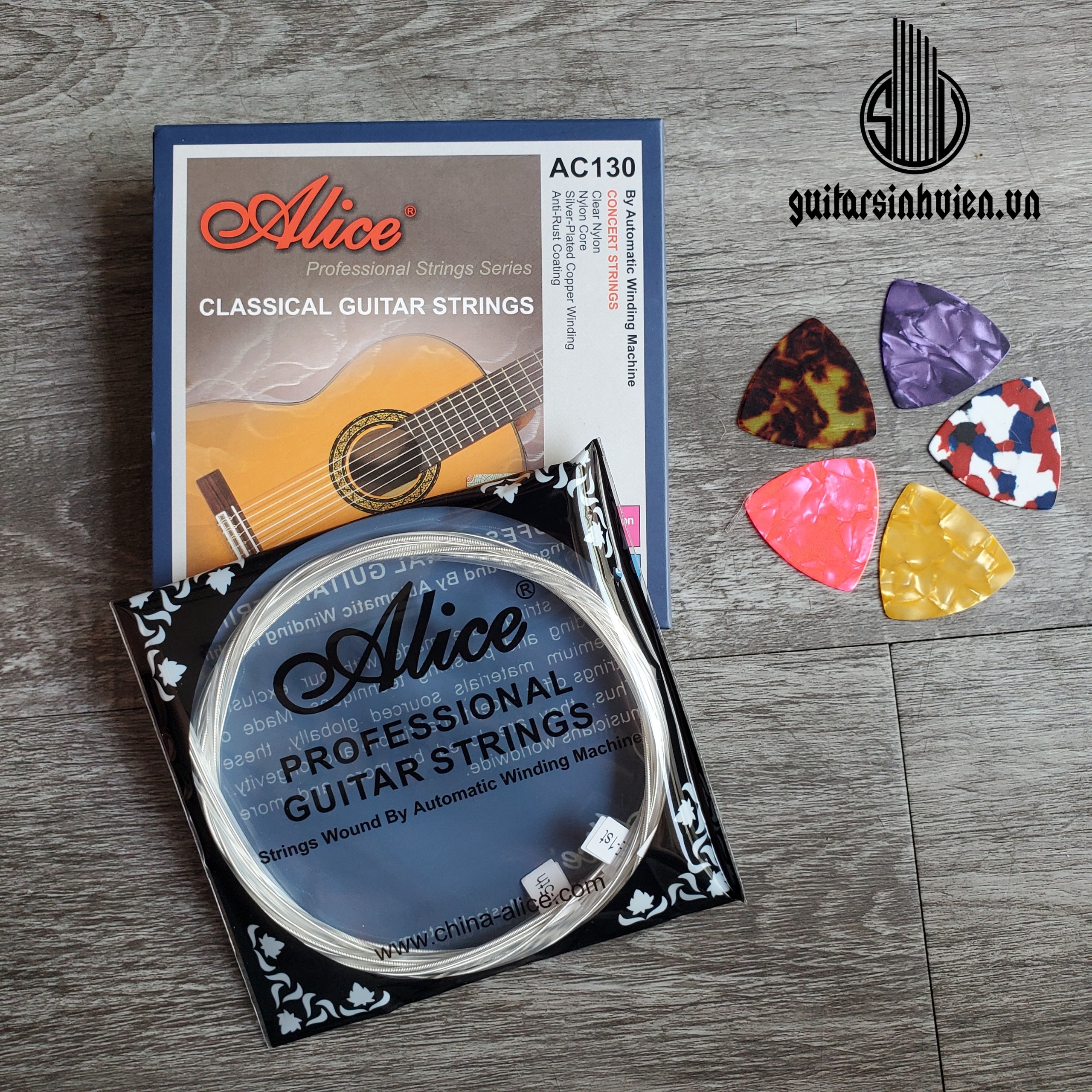 Dây đàn guitar classic Alice AC130 - Dây mềm và mượt - Đặt hàng tặng pick