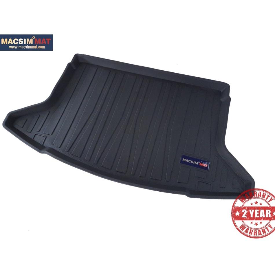 Thảm lót cốp xe ô tô Hyundai I30 2018-đến nay nhãn hiệu Macsim chất liệu TPV màu đen hàng loại 2