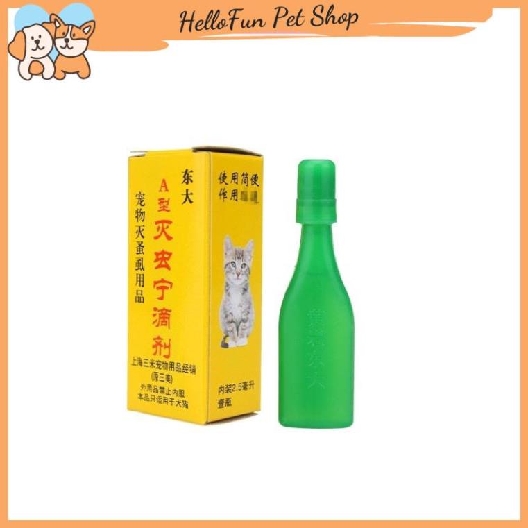 Nhỏ gáy trị ve rận cho chó mèo 2,5ml