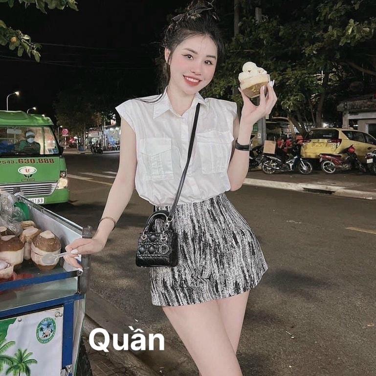 Quần short nữa lưng cao phủ tuyết CUN9145 kiểu tôn dáng thời trang cho nữ đi học đi làm đi chơi đều xinh hết