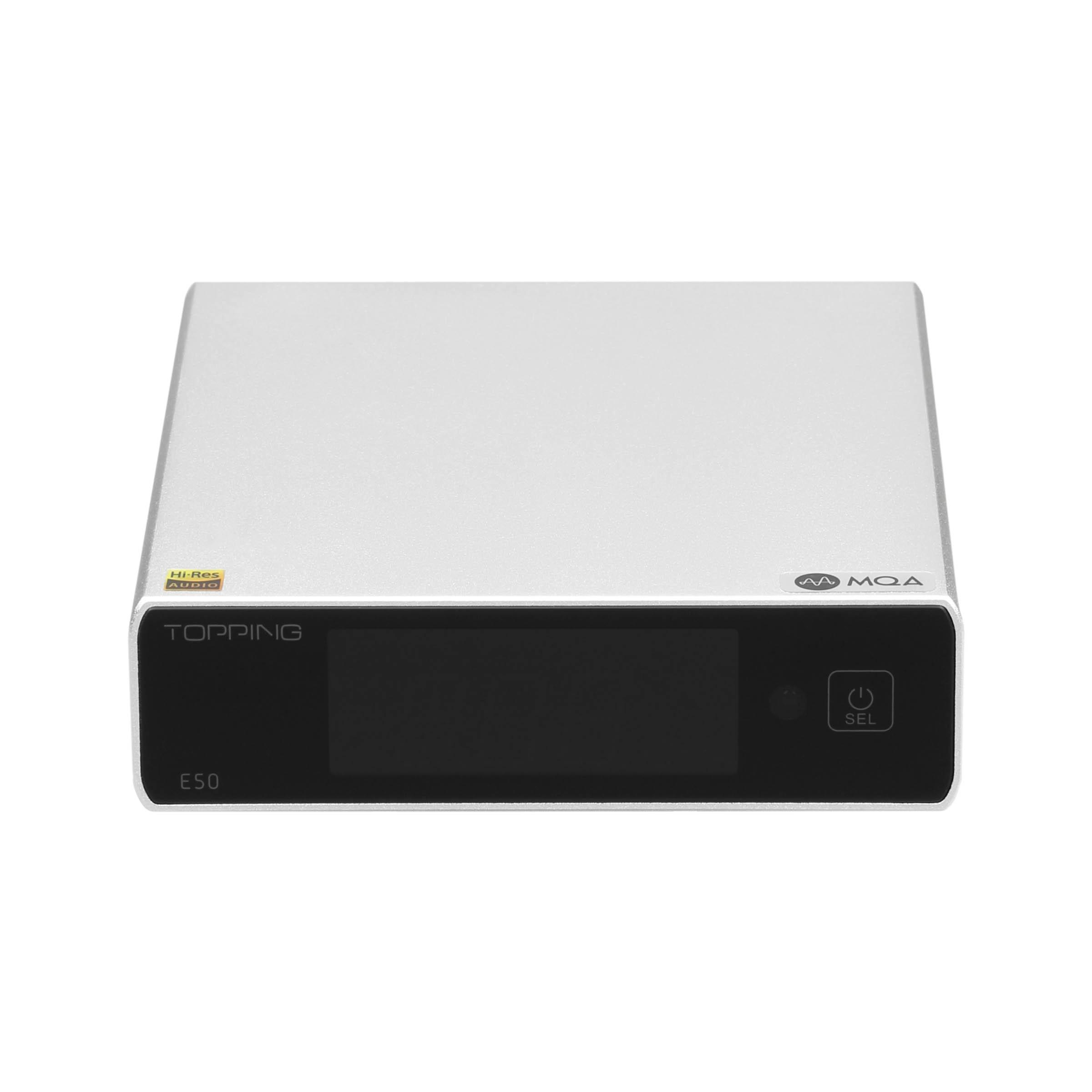 Topping E50 MQA Decoder ES9068AS 32bit/768kHz DSD512 DAC với điều khiển từ xa