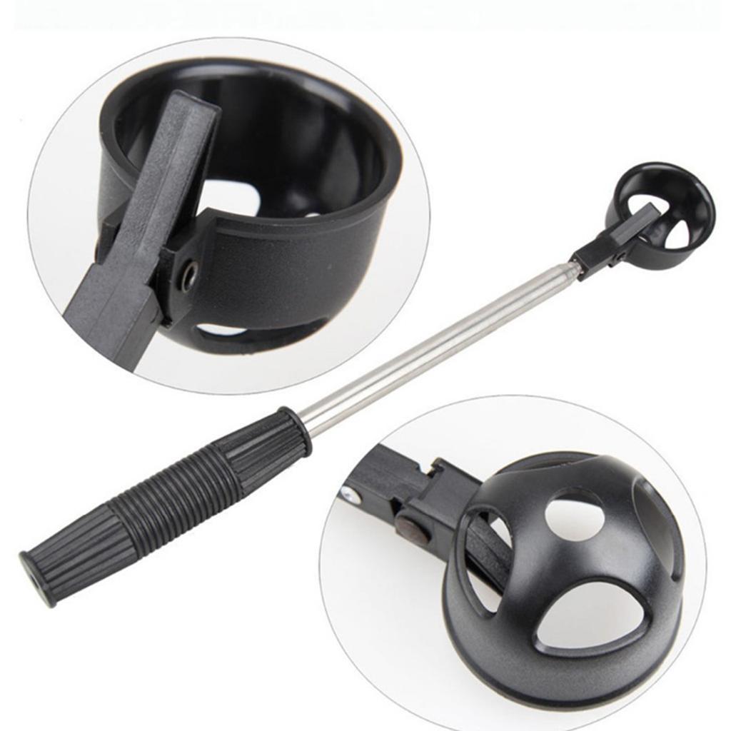Folding Golf Ball Retriever Grabber Suction Cup Portable Picker  Accessory