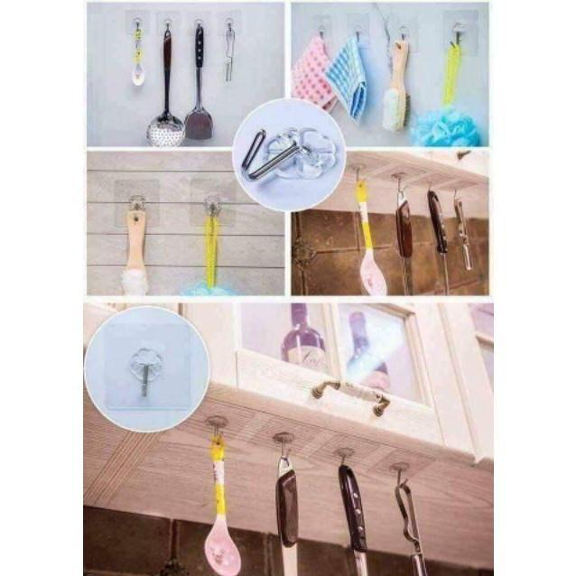 50 Móc dán tường siêu dính 6x6cm