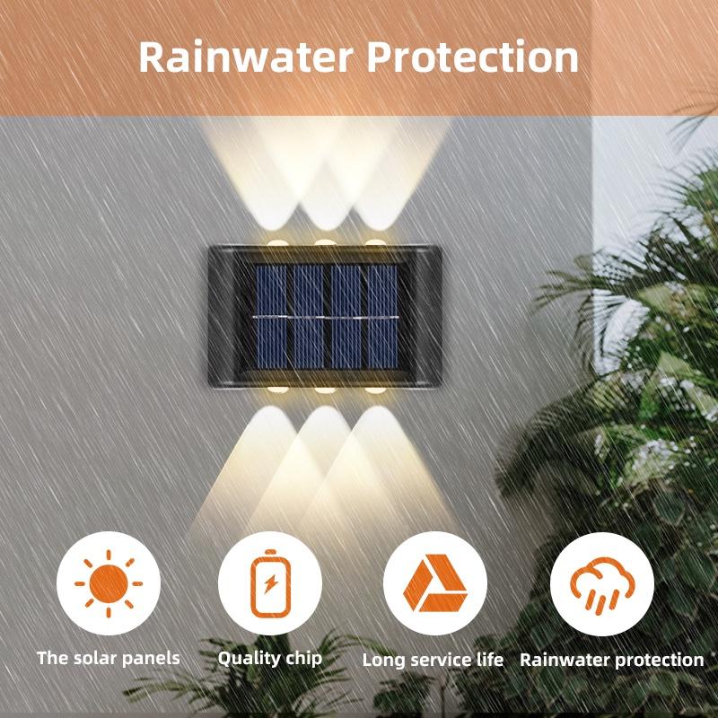 Đèn LED Gắn Tường Sử Dụng Năng Lượng Mặt Trời Chống Nước Tiện Lợi