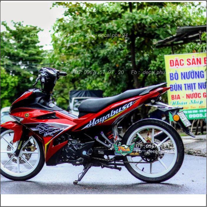 Tem Rời Exciter 150 Đỏ đen Hayabusa