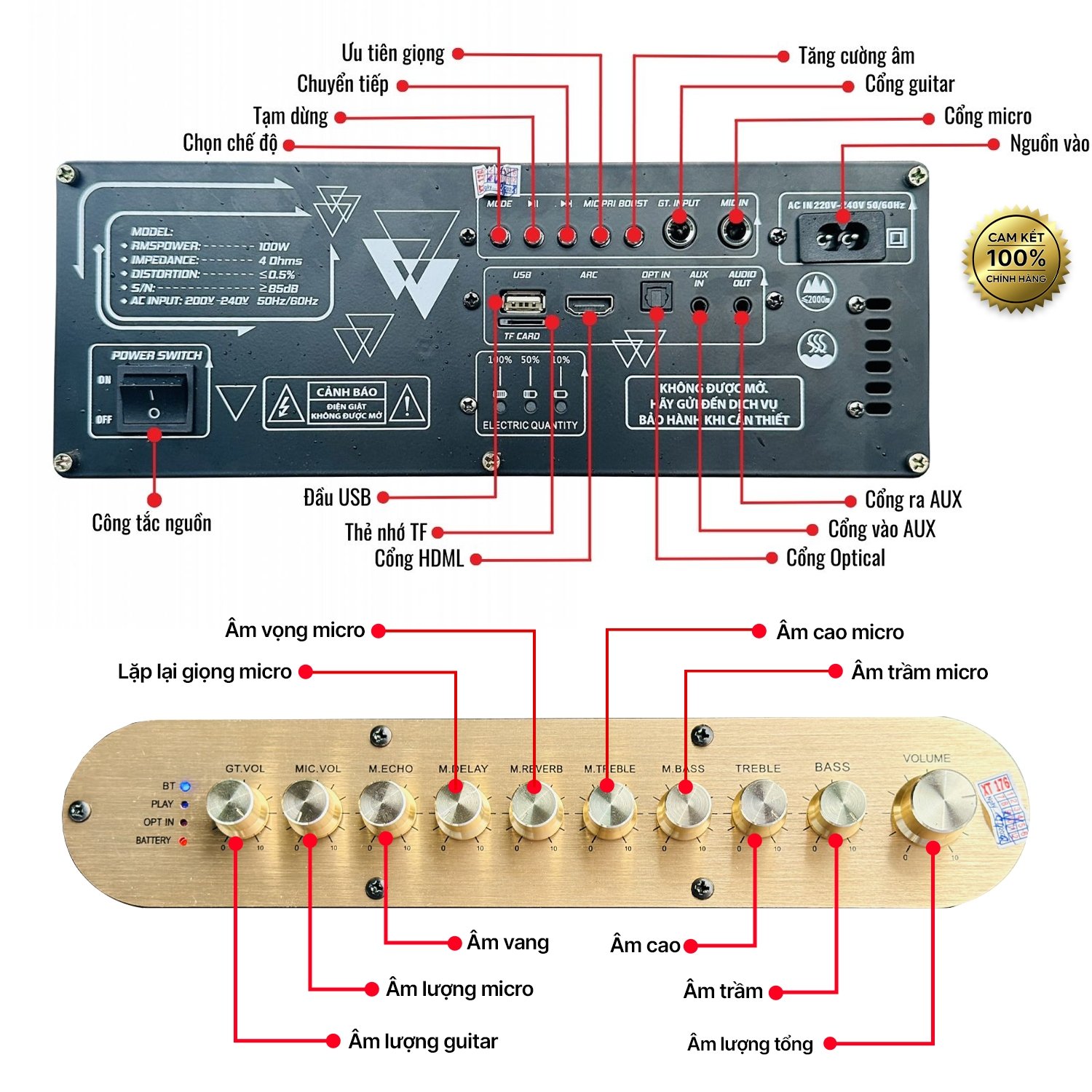 Loa Xách Tay Chính Hãng MTMax DK08 Pro - Loa 5 Đường Tiếng Công Suất Lớn 420W, Thiết Kế Độc Đáo, 2 Bass 15cm Siêu Trầm Ấm,Tặng Kèm 2 Micro Không Dây Và Bộ Pin Sạc Đa Năng hàng chính hãng