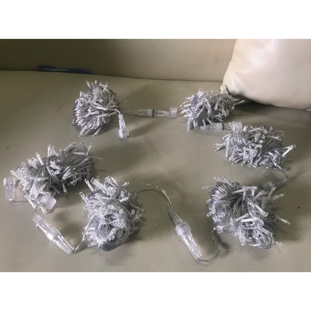 DÂY ĐÈN LED KHÔNG CHỚP 2 ĐẦU NỐI ĐỰC CÁI CHỐNG NƯỚC, DÂY DÀI 10M