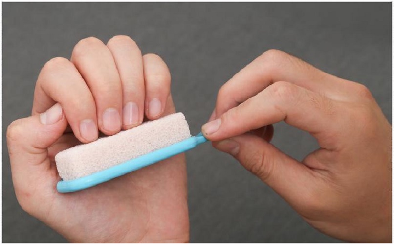 Combo Khăn tắm kỳ lưng Nhật Bản Whip's Kokubo + Bàn chà gót chân Ag+ Jabu  Made in Japan - Hồng - KB-048 - Bàn chà gót trắng