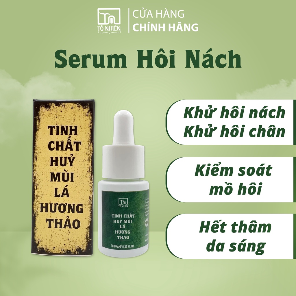 Serum hôi nách Tô Nhiên 10g tác dụng triệt hôi nách, hôi chân, mồ hôi tay chân vĩnh viễn